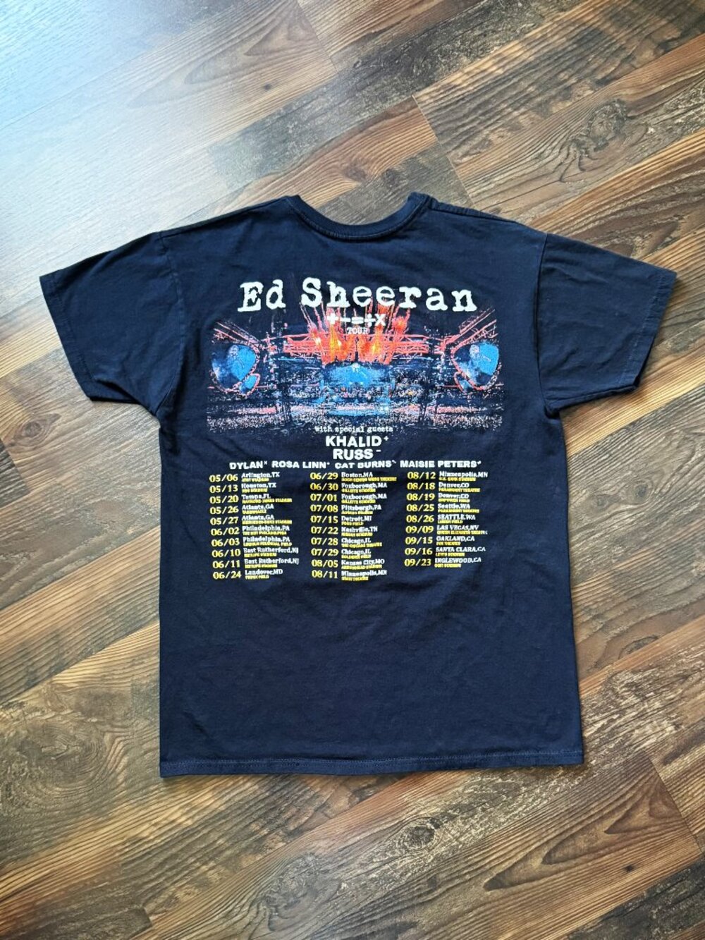 Ed Sheeran "2023 Mathematics Tour" T-Shirt - Size M - Unisex